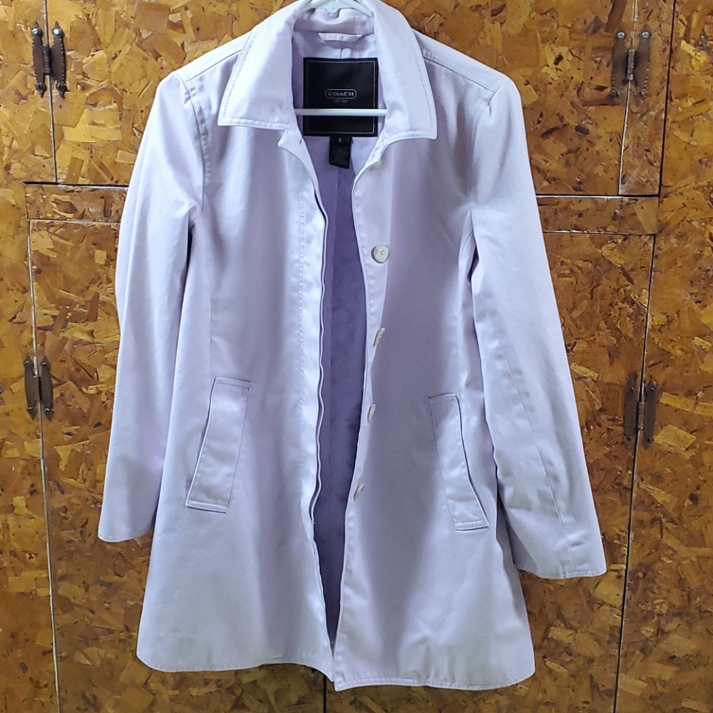 Coach Lavender Jacket Size Small